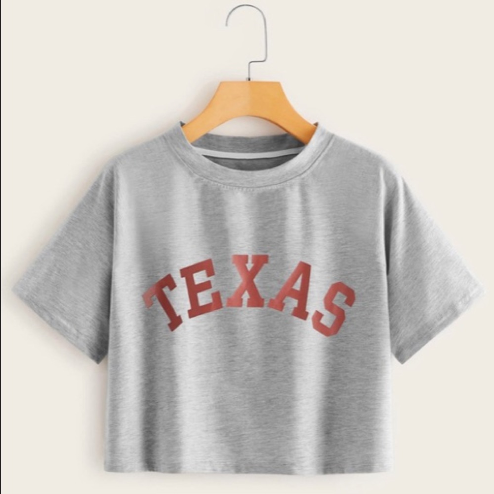 ‘Texas’ cropped tee - Picture 1 of 3